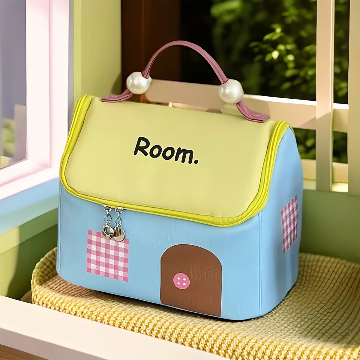 mini trousse à cosmétiques – pochette de rangement imperméable de grande capacité pour les voyages, les articles de toilette et l'organisation générale.