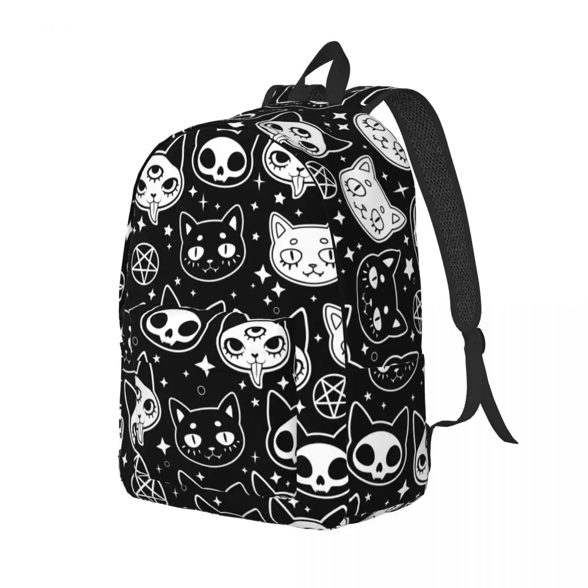 Sac à dos chat magique sorcellerie pour garçon et fille, sac à dos d'école pour enfants, sac de jour préscolaire primaire, cadeau