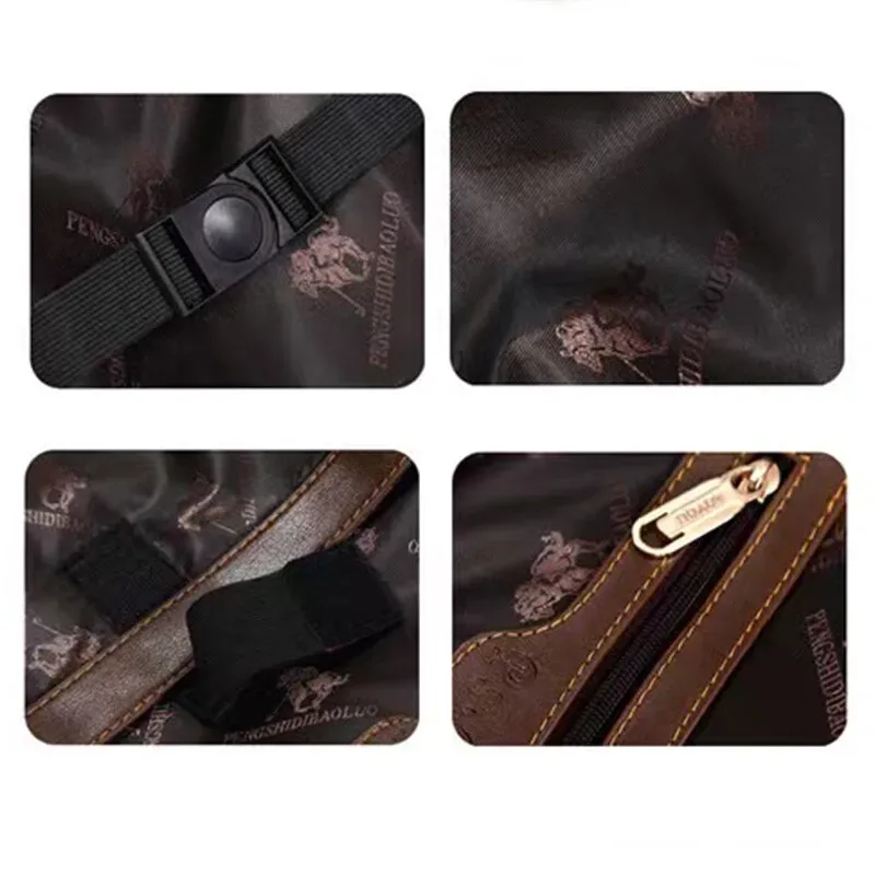  étui pour sac à dos en cuir pu, étui pour ordinateur portable de voyage d'affaires avec roues universelles, bagage à roulettes multifonctionnel