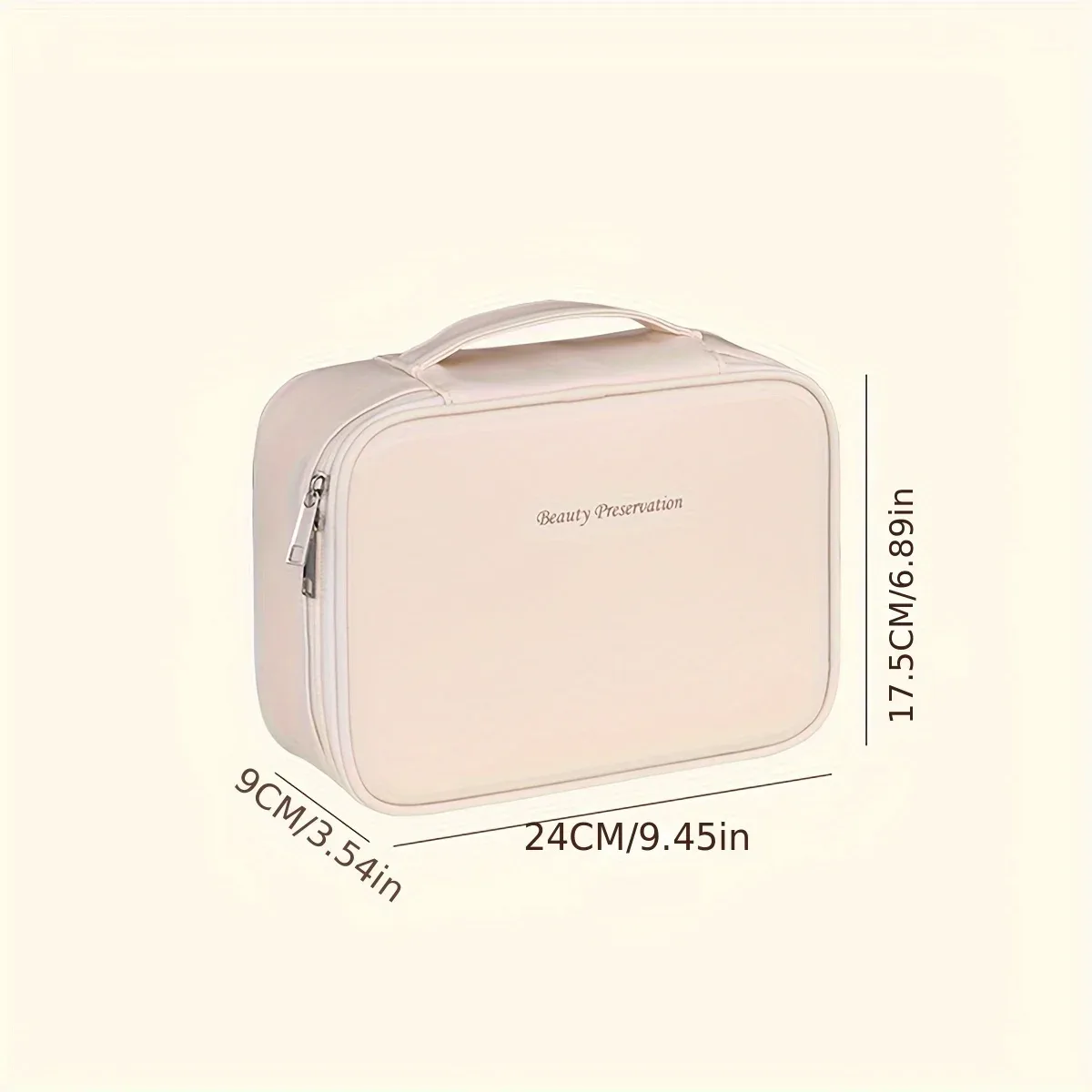 trousse de maquillage double couche en cuir pu, sacs à cosmétiques de grande capacité, organisateur de cosmétiques de luxe, essentiels de voyage pour femmes