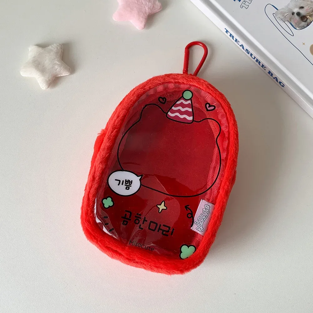 sac de rangement de poupée en peluche de 10cm, pochette suspendue de personnage de dessin animé k-pop, sac de transport de poupée ita pour étudiants, sac à dos transparent en pvc pendentifs