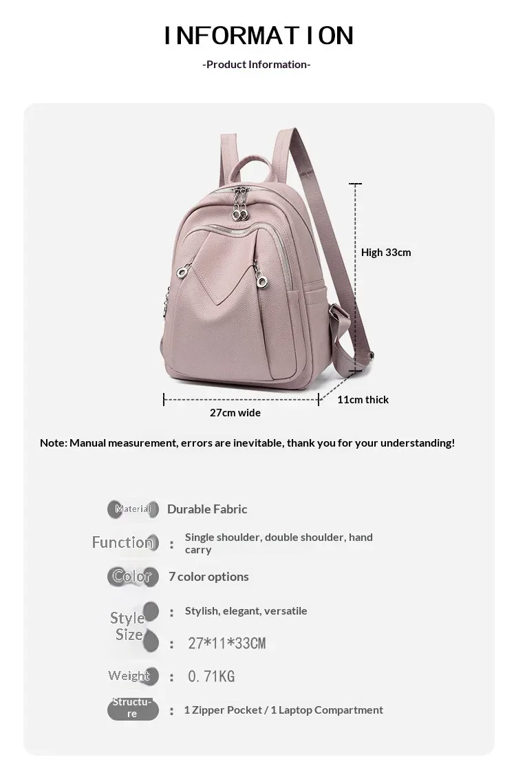 sac à dos en cuir pu pour femmes : sacs à dos souples antivol convertibles - sac à dos de voyage élégant pour femmes