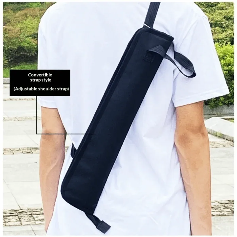 sac de rangement portable pour baguettes de batterie en tissu oxford, avec sangle d'épaule réglable, léger et facile à transporter pour les instruments de percussion