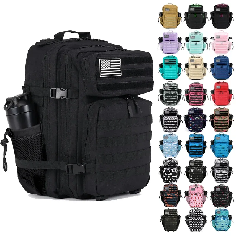 25L 35L 45L sac à dos tactique hommes femmes Sports de plein air voyage salle de sport sac de randonnée Molle militaire Camping chasse survie sac à dos