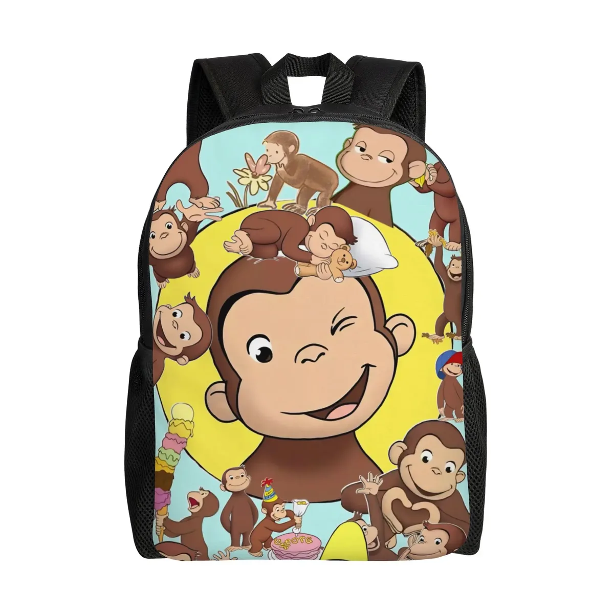 sac à dos curious george african monkey pour enfants, garçons et filles, sacs à dos légers pour tout-petits, maternelle