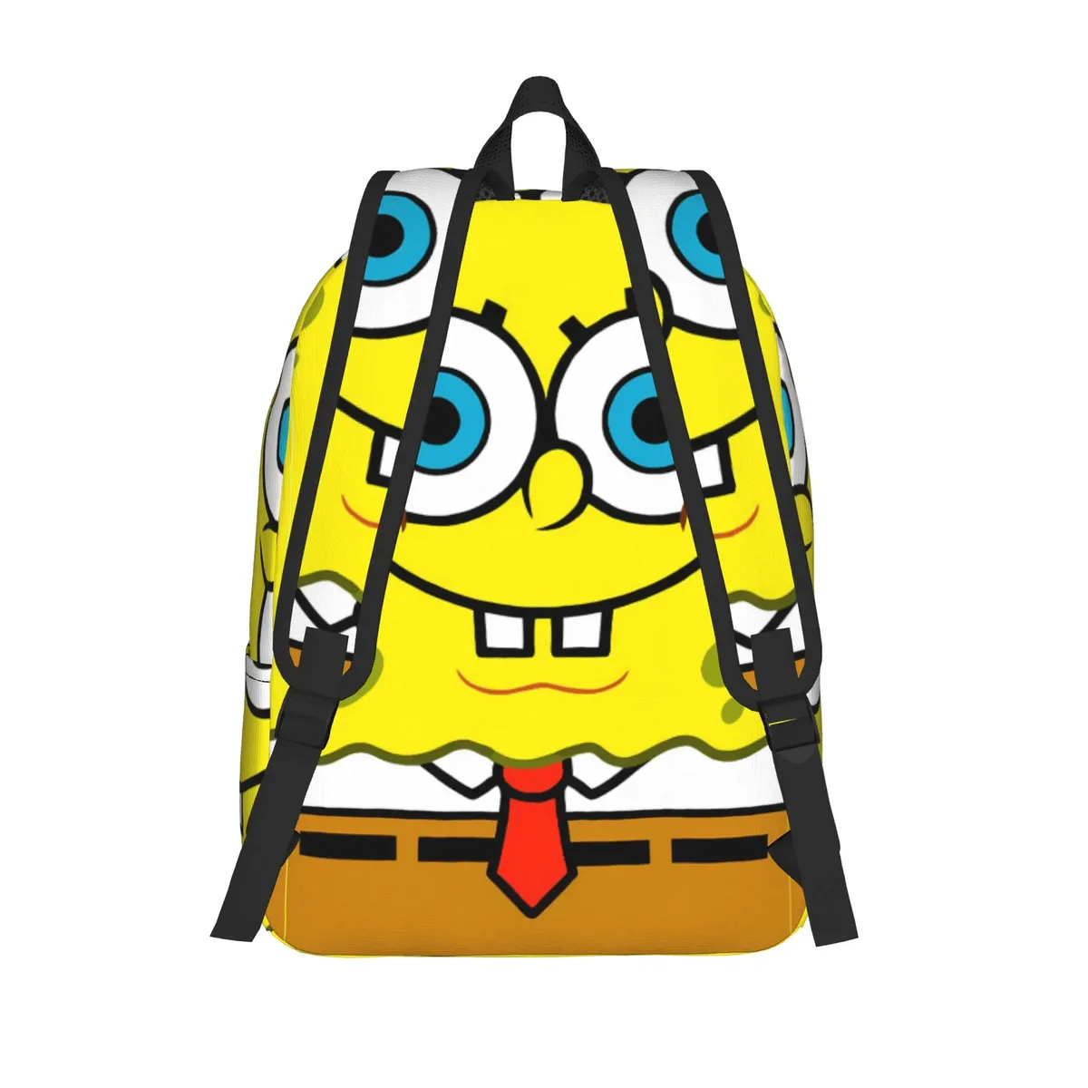 sac à dos jaune solide bob l'éponge, sacs à dos de camping, sacs d'école modernes pour étudiants, sac à dos de haute qualité