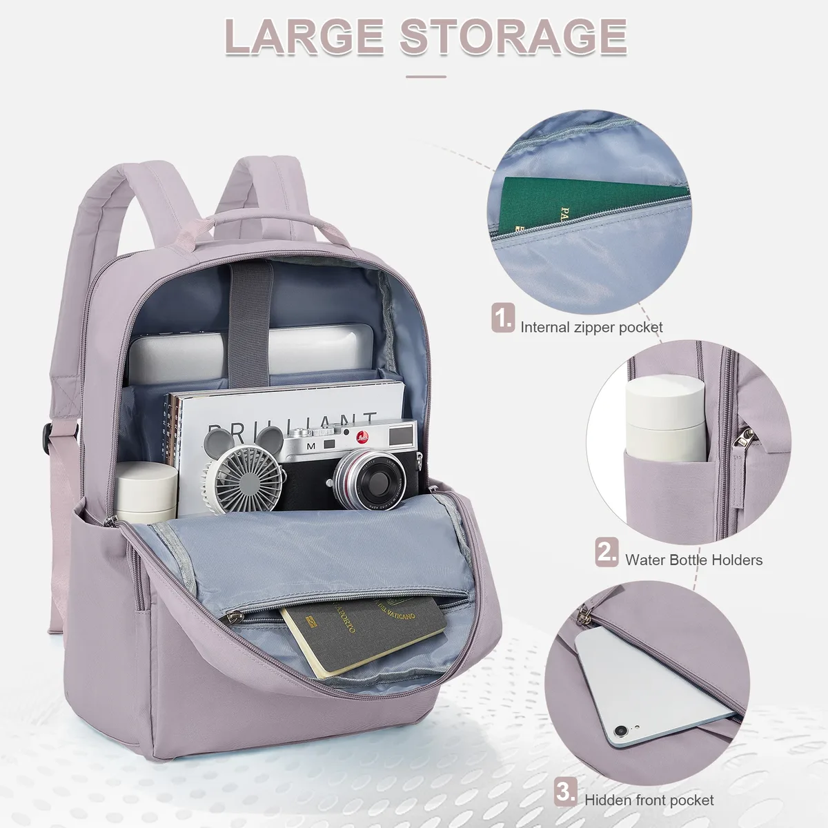 sacs à dos pour femmes polyvalent collège sac à dos décontracté étudiant cartable étanche grande capacité voyage sac à dos pochette d'ordinateur