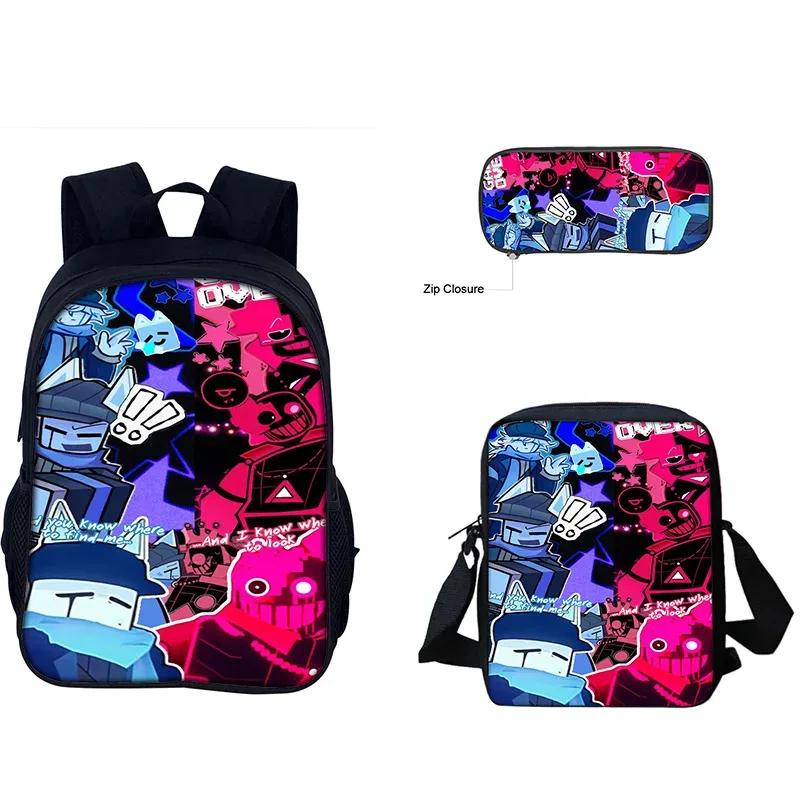 forsaken gubby 3 pièces sac à dos sac à déjeuner trousse à crayons ensemble enfants école bookbag pour garçons filles adolescents mignon cadeau d'anniversaire