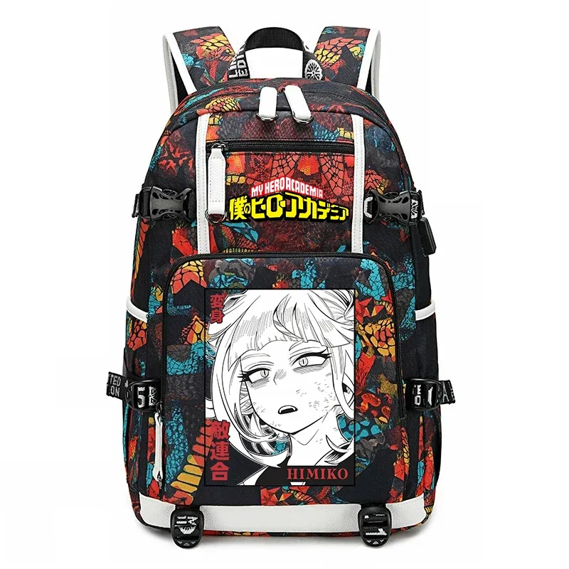 sac à dos d'école imprimé my hero academia, sac à dos unisexe de grande capacité pour garçons et filles, sac à dos de voyage décontracté