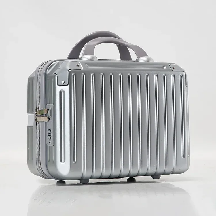 valise légère et portable de grande capacité pour femme, sac de rangement de cosmétiques à fermeture éclair, mini valise d'embarquement, 16 pouces