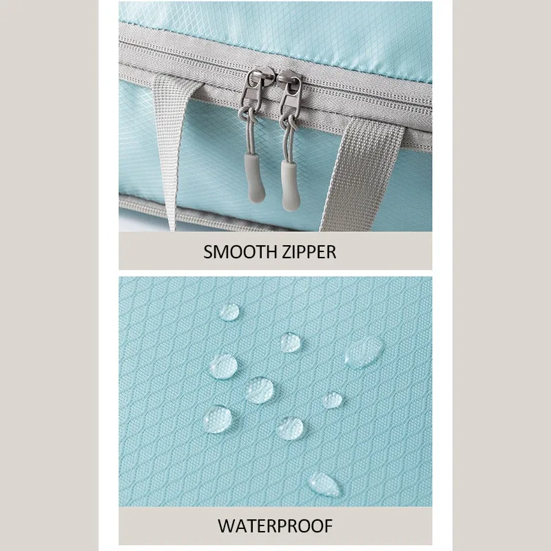 ensemble de cubes de compression étanches pour vêtements, sacs organisateurs de bagages, sacs de compression de voyage, organisateurs de sous-vêtements pour valises