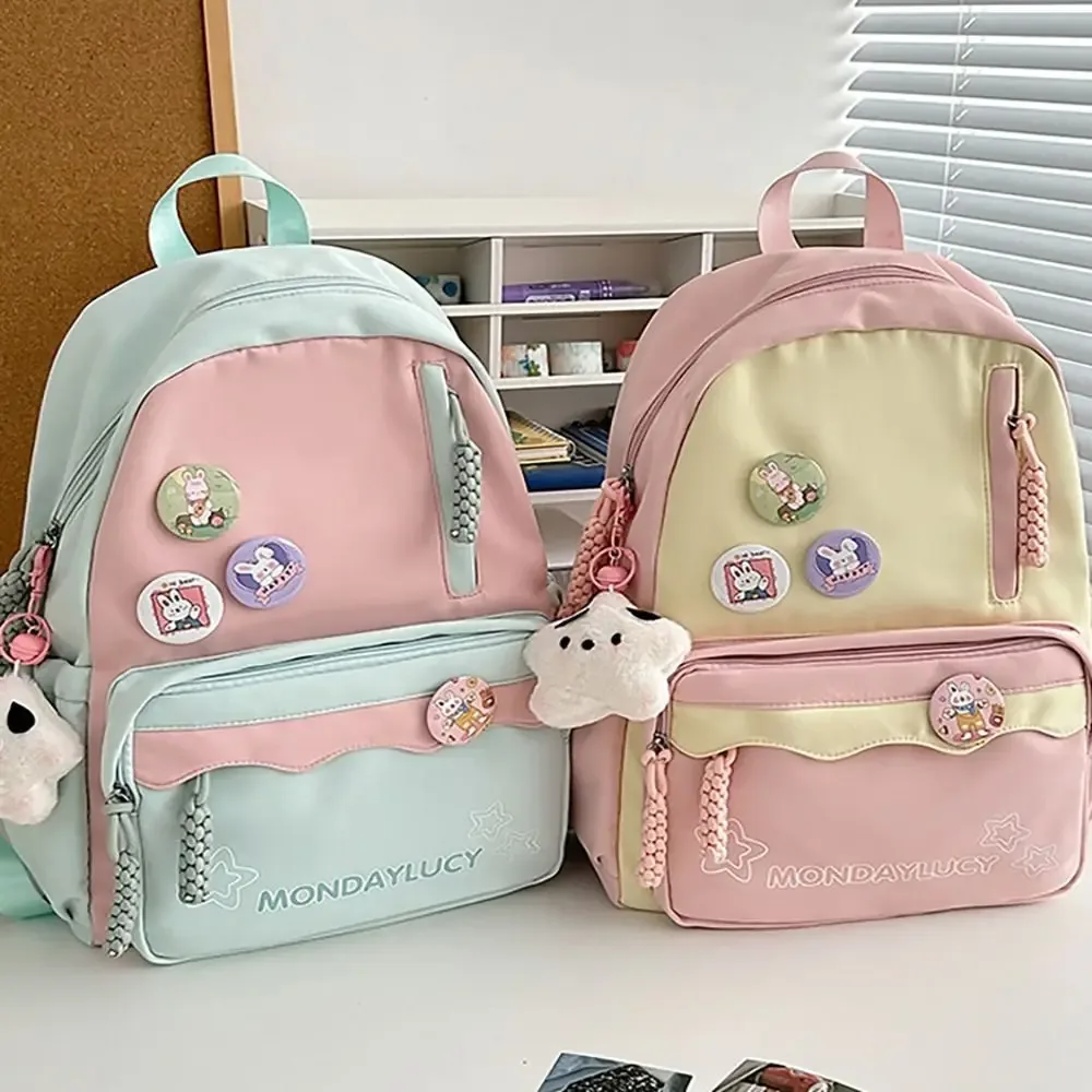 sac à dos mignon de style japonais, sac d'école multifonction en nylon, sac à main de grande capacité pour étudiant