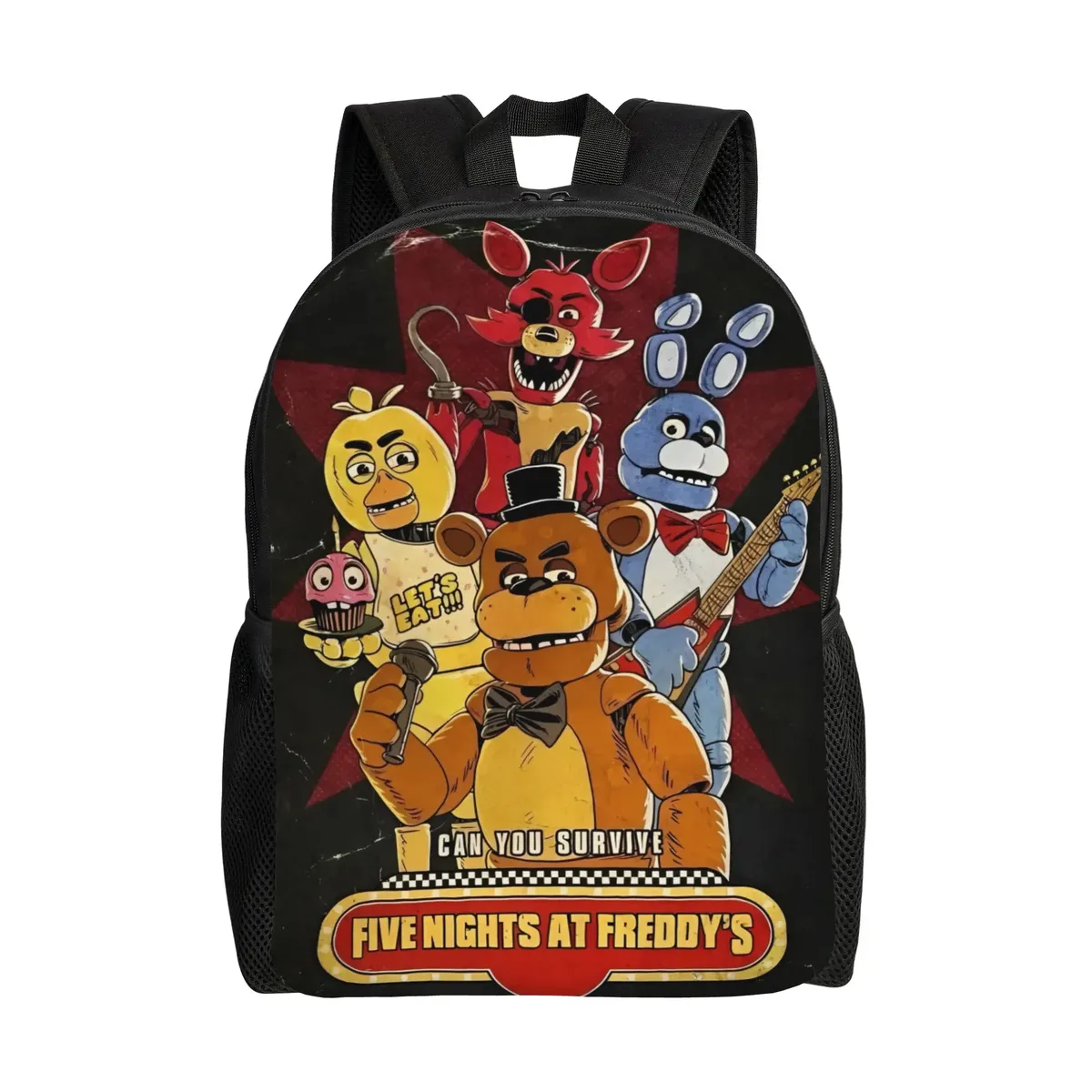 sac à dos foxy fnaf it's me cool, cadeau pour le lycée, la randonnée, les voyages, sac à dos de jeu freddy pour hommes et femmes, sacs en toile pour l'université