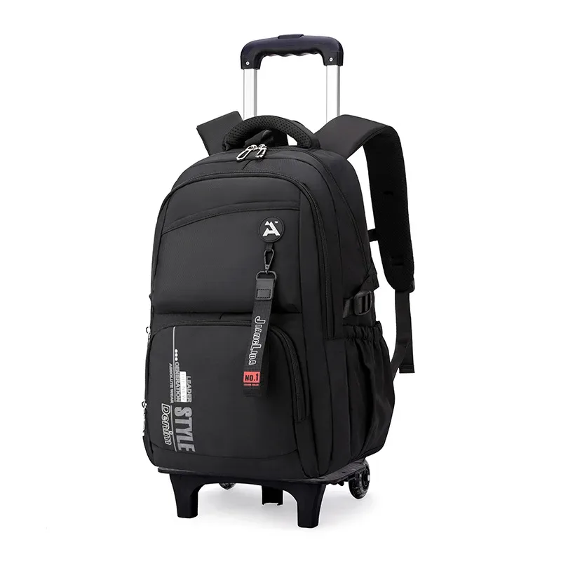 sac d'école avec roulettes sac à dos roulant pour garçon enfants étudiant sac à dos à roulettes chariot sac d'école chariot de voyage sac à dos bagages