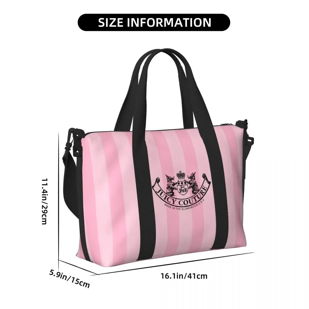 sac de voyage j-juicy-c-couture pour homme et femme, bagage à main de grande capacité, sac de sport et de fitness, ensemble de voyage