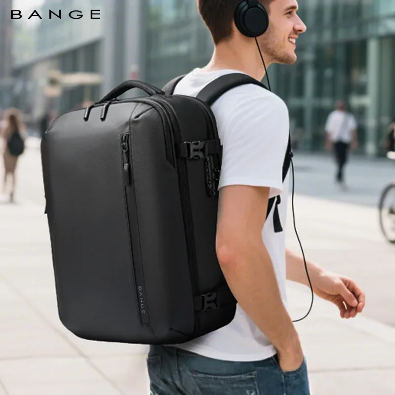 bange nouveauté continuer 40l extensible intégré pompe de compression sous vide hommes étanche voyage sac à dos de compression sous vide
