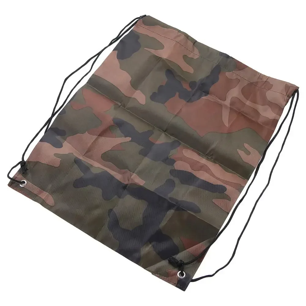 sac de voyage léger pour chaussures et vêtements, sac à dos de rangement épais, sac à cordon camouflage, sac oxford, sac de sport portable