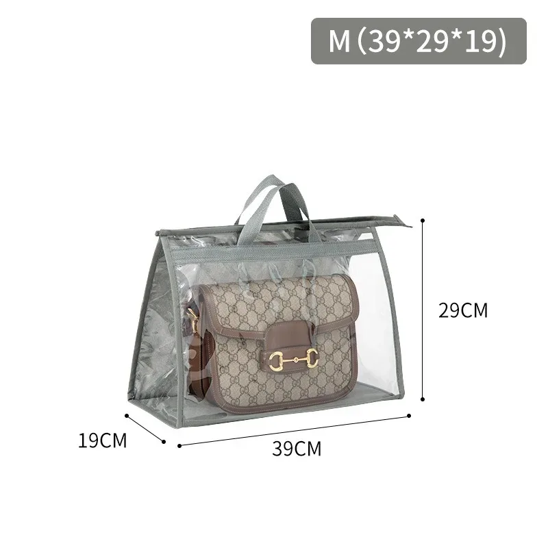 sac sac à poussière garde-robe sac suspendu sac de rangement pvc transparent sac en cuir étanche protection stockage sac suspendu