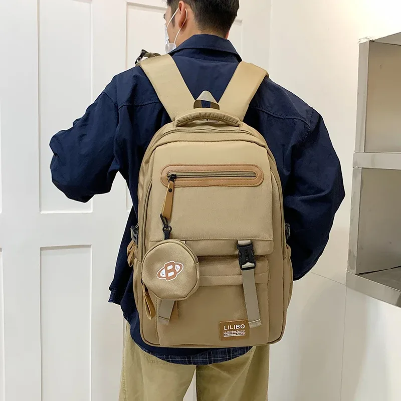 Sac à dos de grande capacité en tissu Oxford, sac à dos de voyage pour hommes, sac à dos pour ordinateur multi-poches