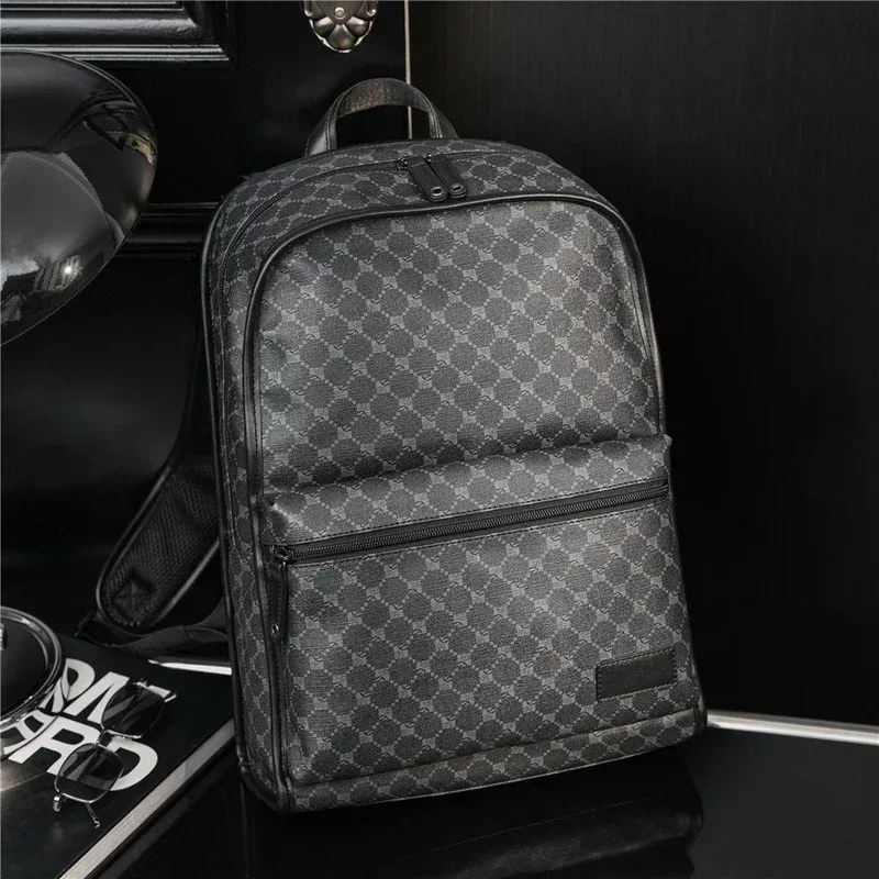 sac à dos à imprimé floral de luxe pour hommes, sacs à dos pour hommes, sacs de voyage de grande capacité, sac à dos en cuir pu, cartable masculin, design de mode