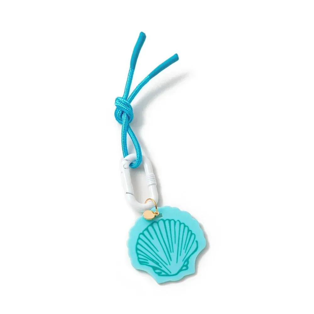 porte-clés mignon en acrylique esthétique avec mousqueton, style preppy, pour l'été et la plage, breloque de sac légère, porte-clés de sac à dos pour adolescentes, femmes et voiture