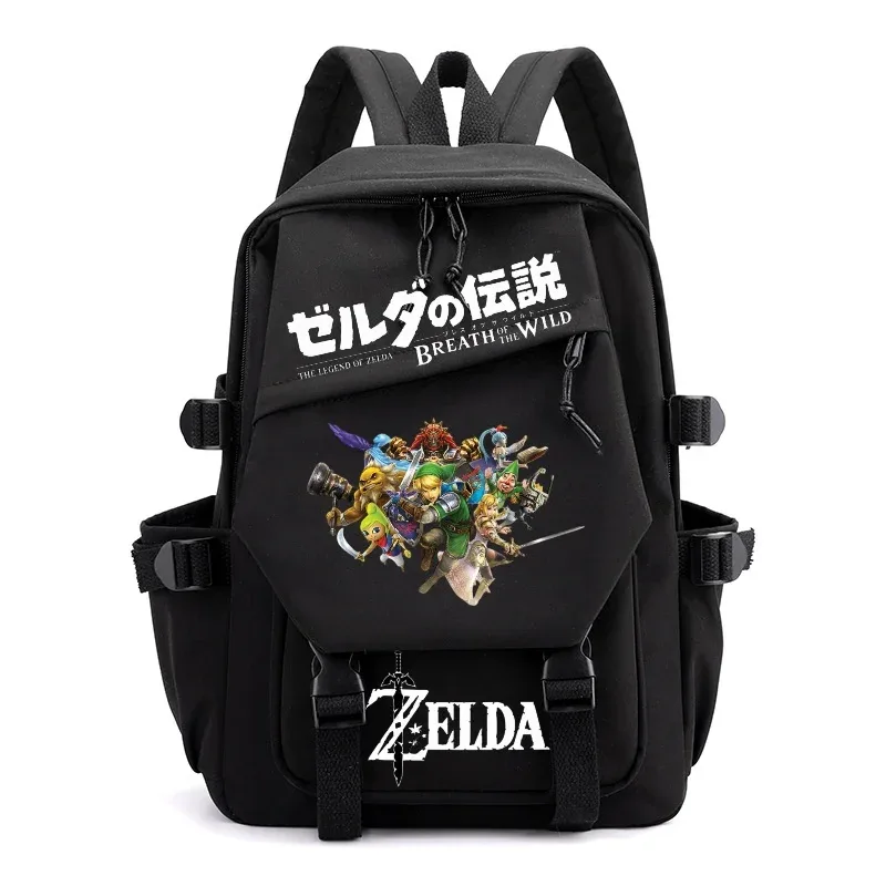 sac à dos étudiant the legend of zelda, sac à bandoulière décontracté pour l'extérieur, sac à dos tendance personnalisé grande capacité mochilas