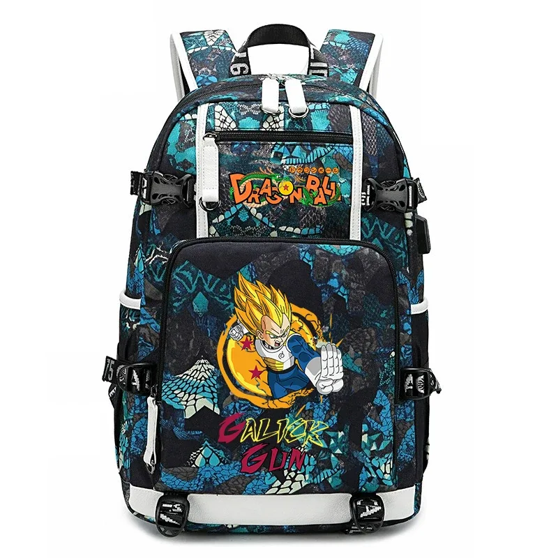 sac à dos pour étudiants avec imprimé dragon ball z, grande capacité, sac à dos décontracté pour enfants, adolescents, garçons et filles, pour l'école et les voyages