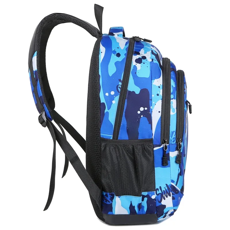 sac à dos de grande capacité pour hommes, sac de voyage en tissu nylon léger, sac d'école, sac à dos pour ordinateur portable décontracté à la mode pour hommes