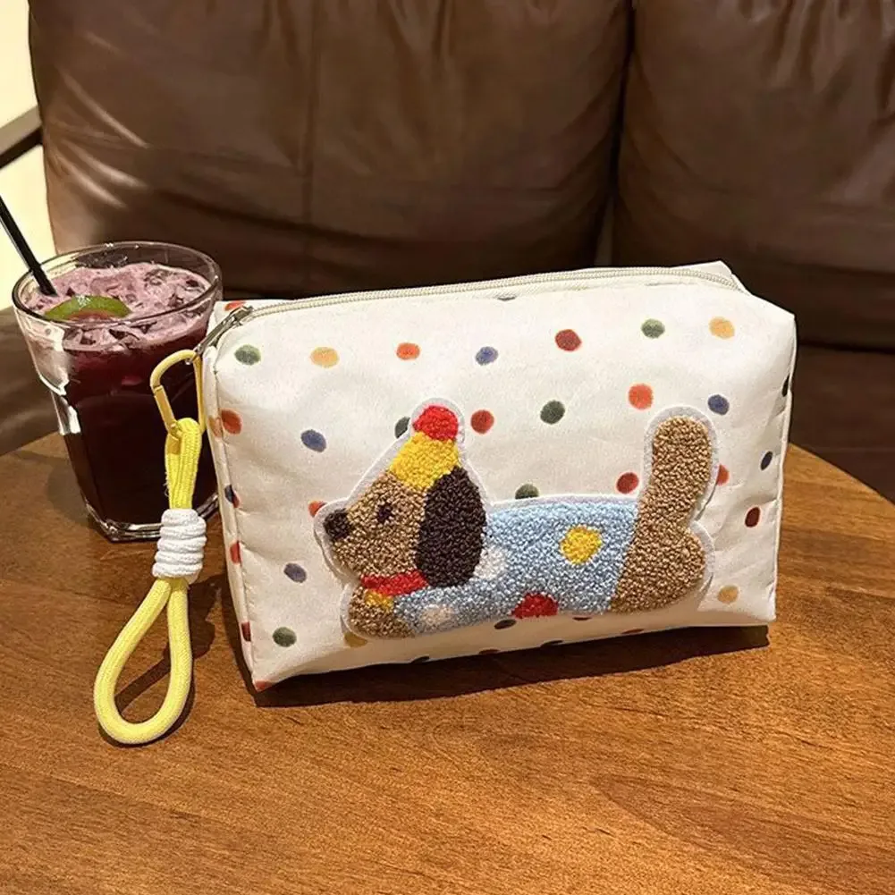 dachshund gifts trousse de maquillage, sac de rangement de maquillage de grande capacité, trousse de toilette de voyage portable pour femmes, trousse à cosmétiques