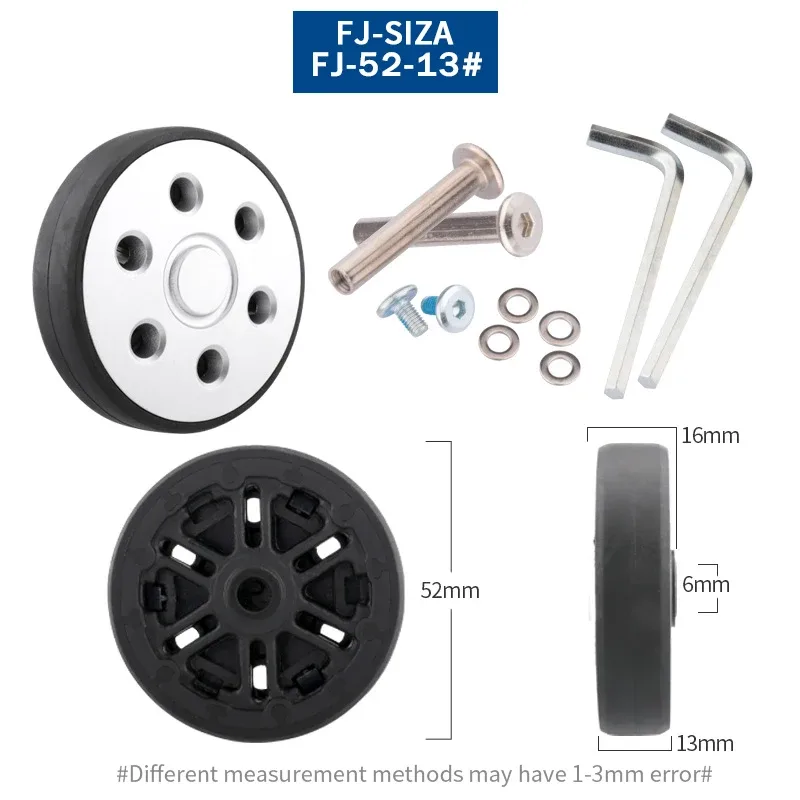 roues de rechange pour valise, roulettes silencieuses universelles, accessoires pour valises de 20 à 28 pouces