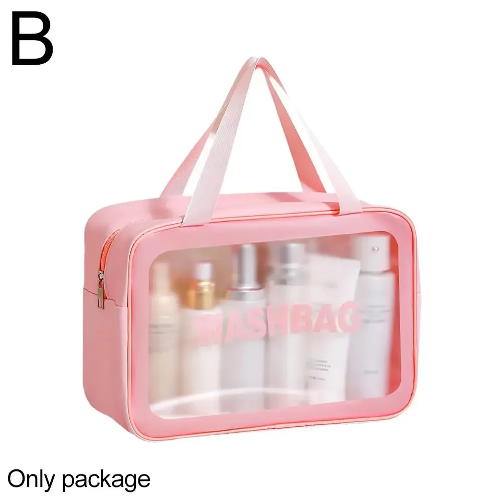 trousse de toilette de voyage portable femme, pochette de rangement maquillage transparente et imperméable, grande capacité, organisateur cosmétique, étui beauté femme