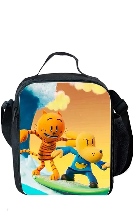 sac à dos d'école de dessin animé dogman pour enfants, sacs à lunch, sacs à crayons, garçons, filles, meilleur cadeau, ensemble de 3 pièces