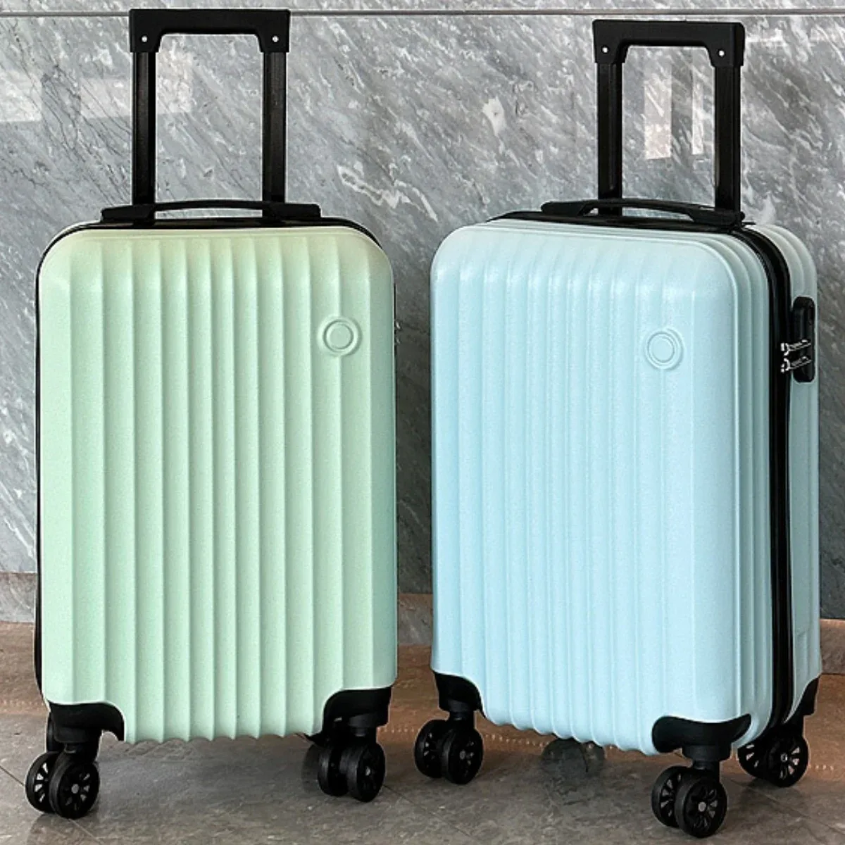 1 pièce, valise à bagages de 20 pouces, boîtier de chariot, serrure à combinaison, roues universelles, matériau de coque rigide pc, rangement en couches