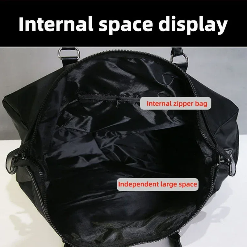 sac de voyage à la mode, sac de sport portable à courte vitesse, léger oxford, grande taille, fourre-tout pour bagages, sac à main pour hommes et femmes