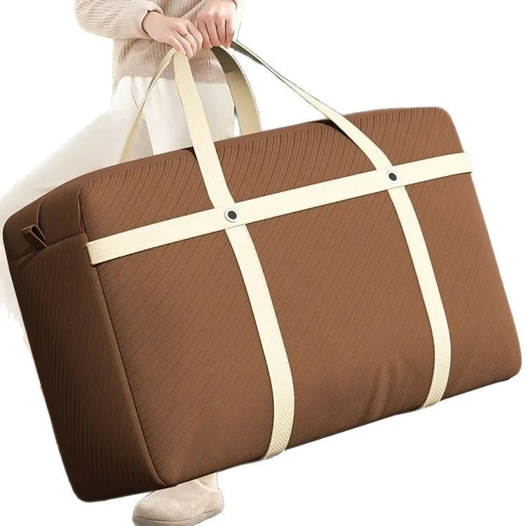 sacs de rangement robustes en non-tissé, extra grands, pliables, pour déménagement, organisateur de placard pour vêtements, couvertures, résistants à l'humidité, avec fermeture éclair