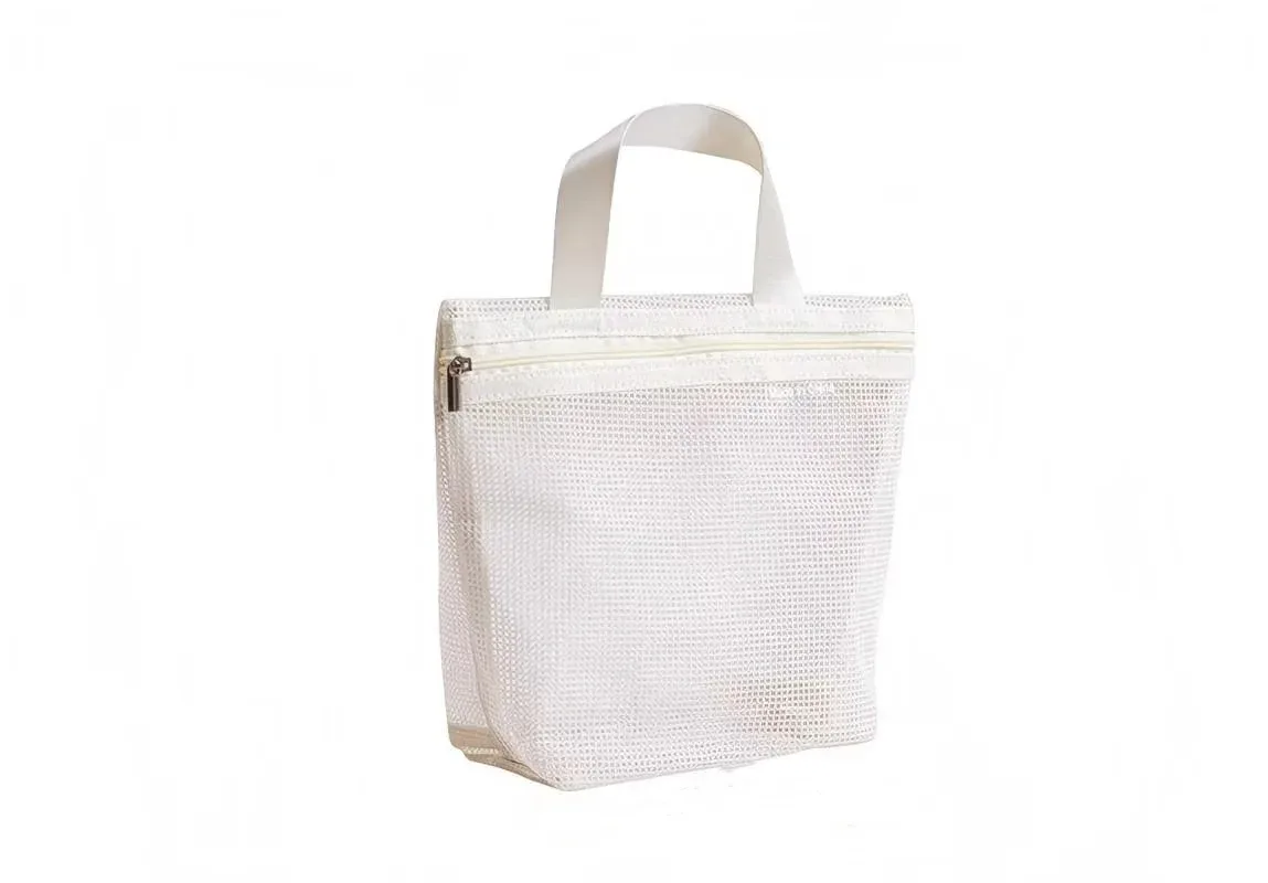 sacs de rangement en maille pour maquillage et articles de toilette, sacs à main portables de voyage, organisateur suspendu pour outils de lavage corporel et de douche