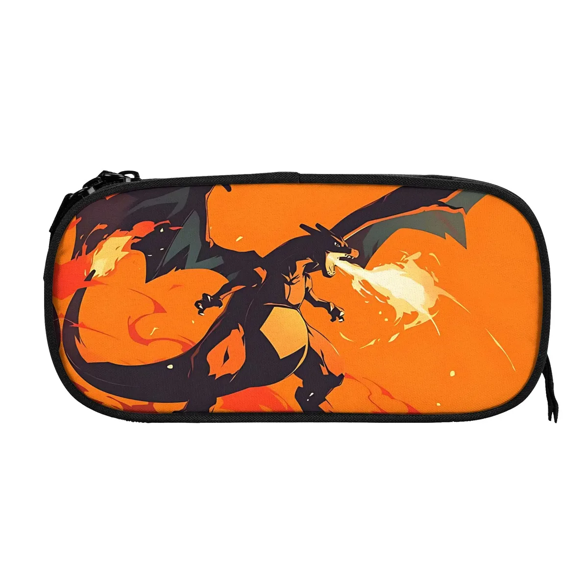 sacs à grande capacité sur le thème d'anime pokémon charizard pour enfants, trousse scolaire pour garçons et filles.