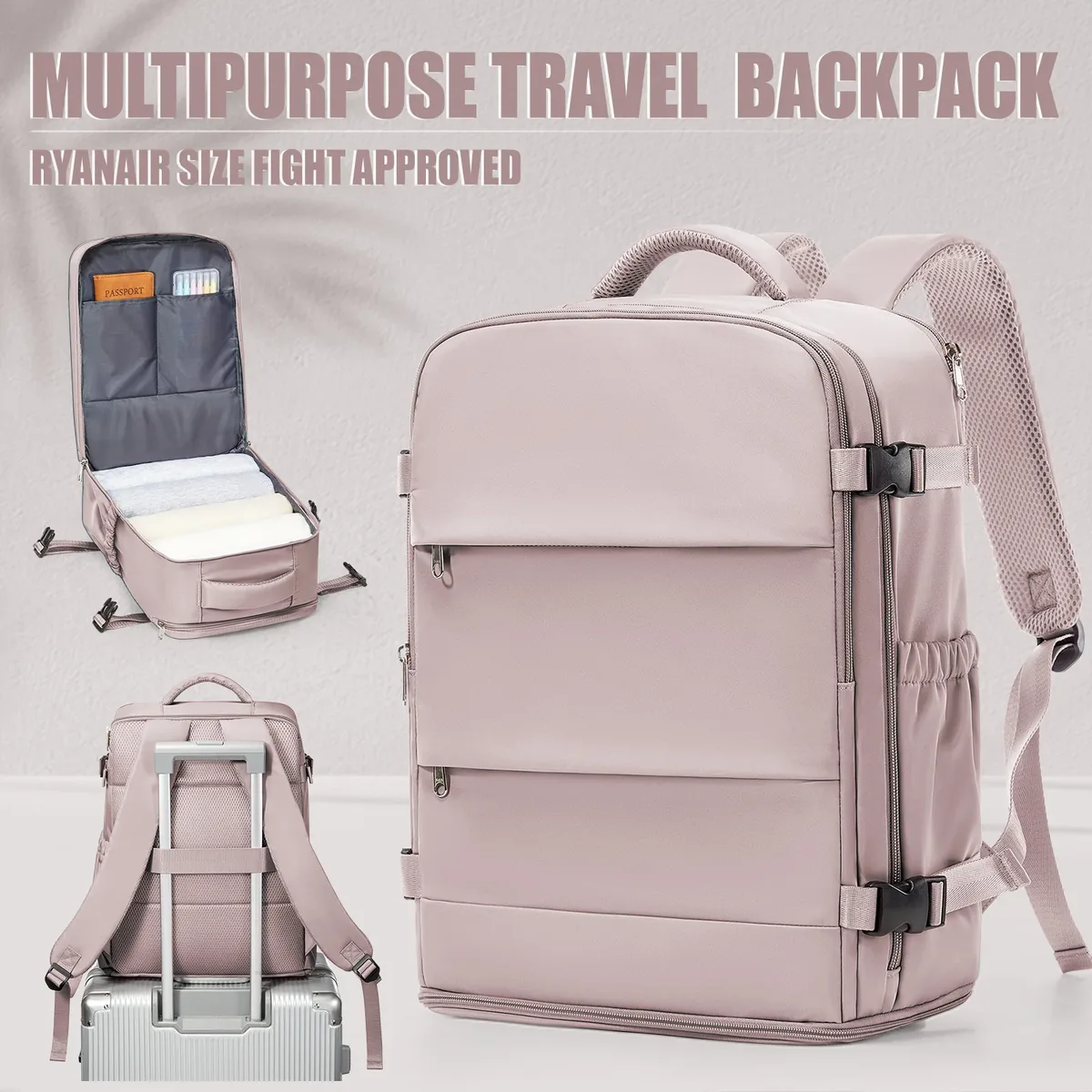 sac à dos de voyage pour femmes et hommes, sac à dos ryanair 40x30x20 pour cabine d'avion, bagage easyjet 45x36x20, sac à dos pour ordinateur portable professionnel