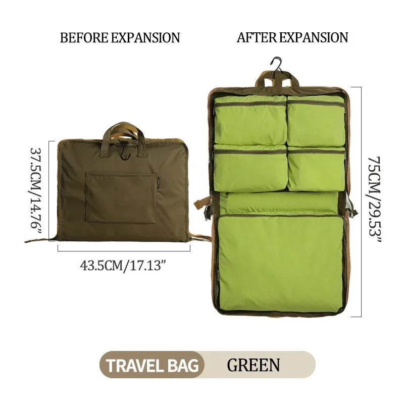 sac fourre-tout de voyage léger 6 en 1 pour femmes et hommes adultes, sac à main pliable de rangement de bagages à main pour voyage camping en plein air