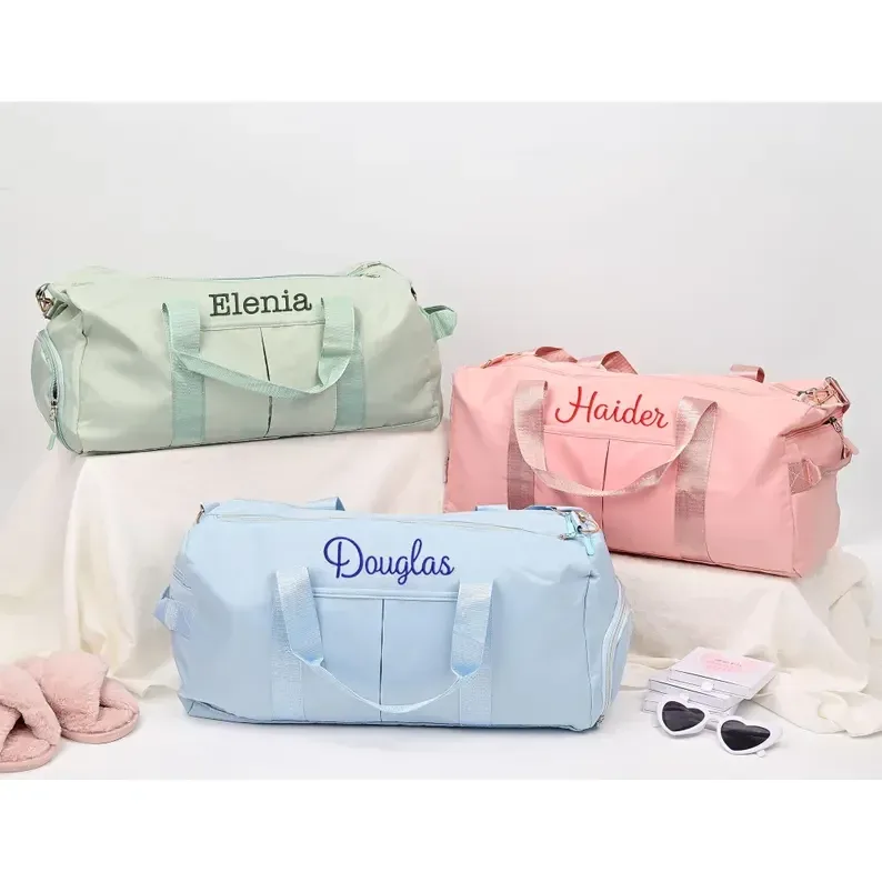 Sac de transport de nuit personnalisé, sac de voyage, sac de sport, sac de sport d'hôpital, nom personnalisé, cadeaux d'anniversaire, mariage