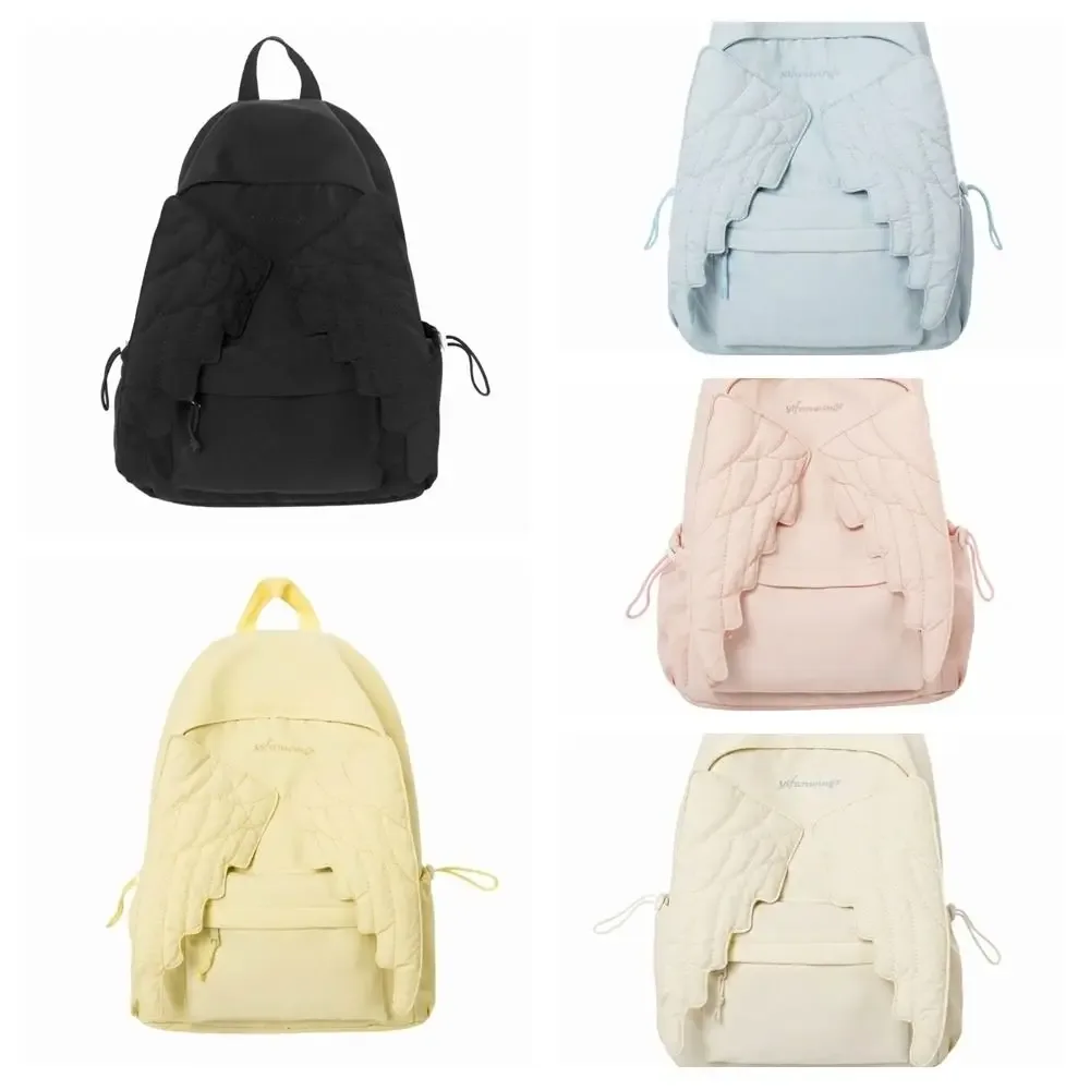 sac à dos en nylon uni style jk y2k, grande capacité, léger, pour étudiants, idéal comme cadeau