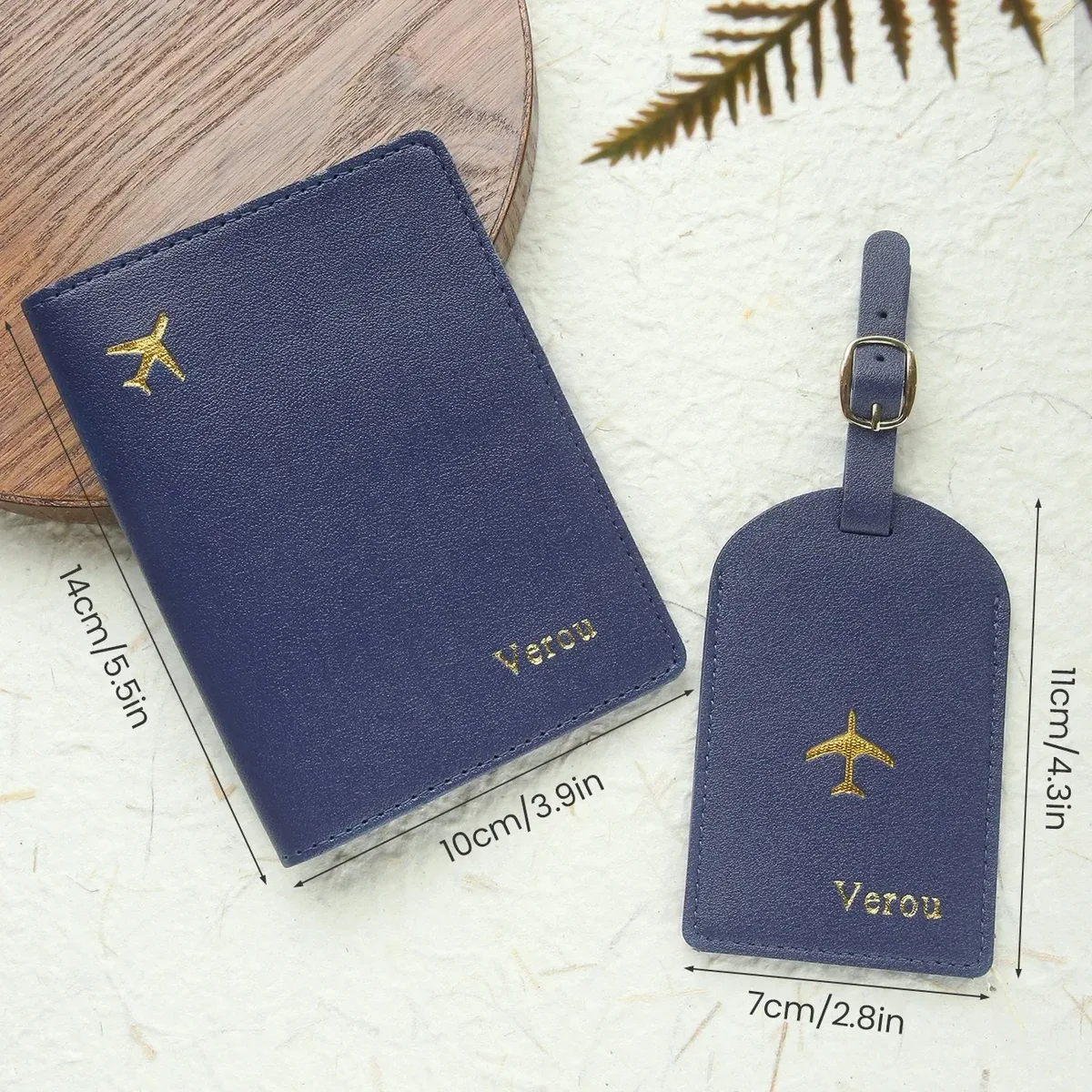 couverture de passeport avec nom personnalisé gratuit, ensemble d'étiquettes de bagage, porte-passeport en cuir pu à la mode, porte-monnaie de voyage personnalisé avec estampage doré