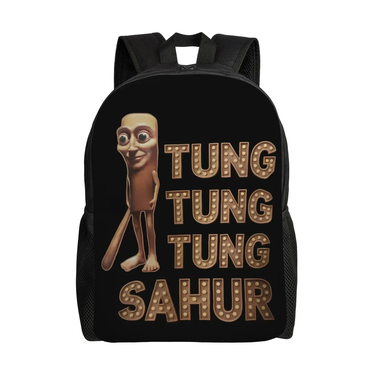 sac à dos tung tung tung sahur pour hommes et femmes, sac à dos décontracté pour le lycée, sac à dos en toile pour le collège, motif meme brainrot italien, cadeau