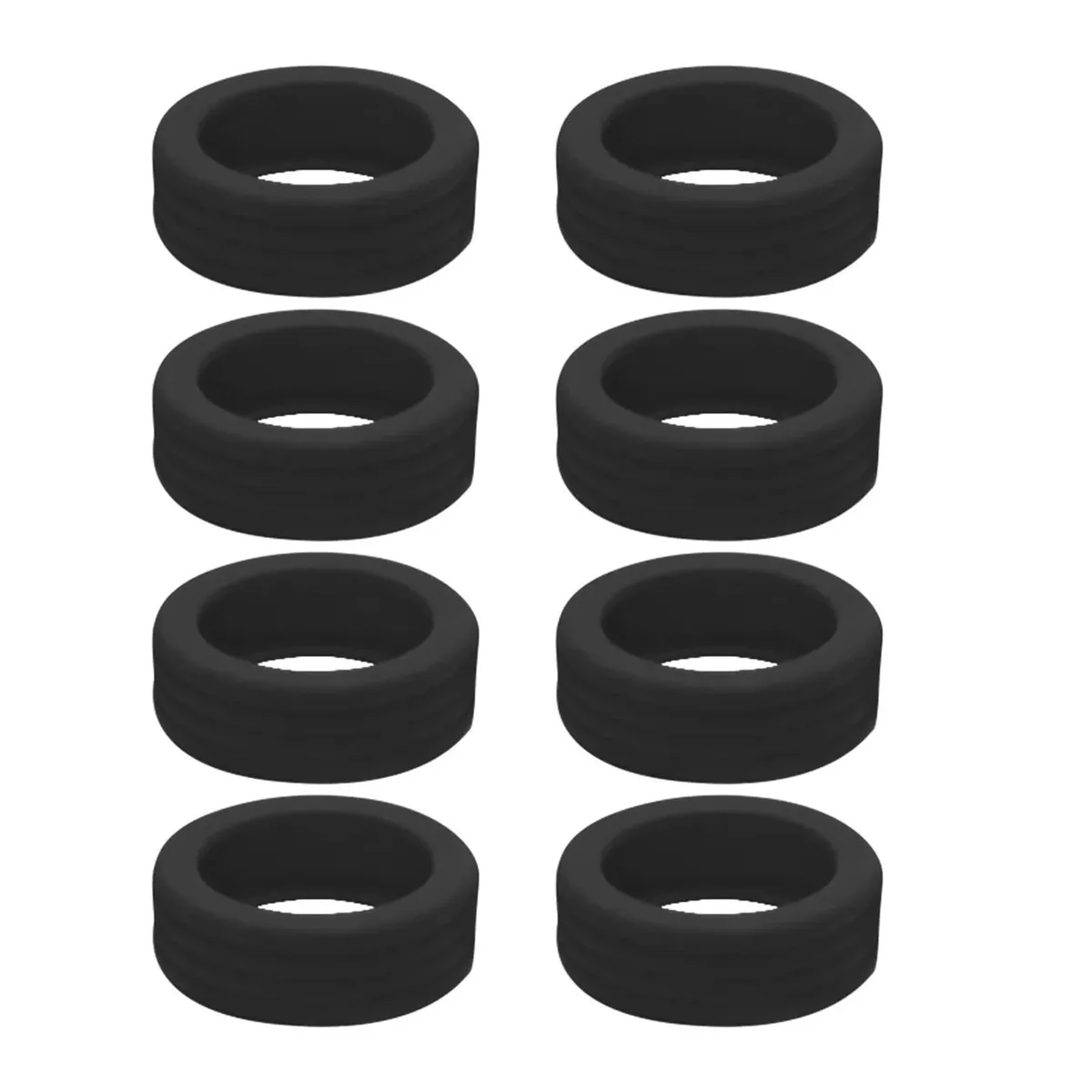 couvre-roues de bagages en silicone épais, anneaux en caoutchouc anti-rayures pour roues de valise, protecteurs durables pour roulement universel