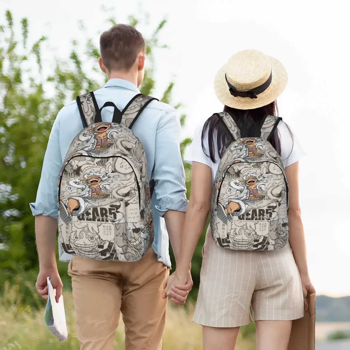 sac à dos luffys o-one-pieces pour hommes, femmes, adolescents, lycéens, randonnée, voyage, sac à bandoulière pour ordinateur portable, cadeau