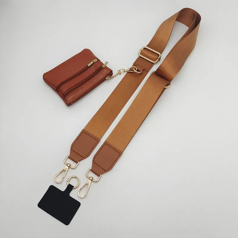 lanière de téléphone portable tendance, large sangle d'épaule amovible, sac de changement, sangle de poignet, sacoche asymétrique, accessoires, nouvelle collection