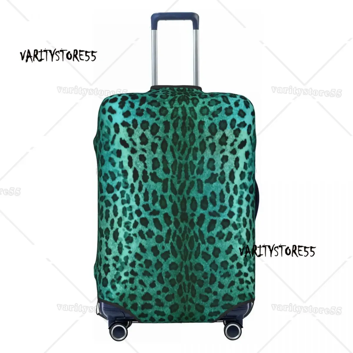 housse de bagage de voyage personnalisée imprimé léopard, housse de protection élastique en peau d'animal pour valise, adaptée à 18 à 32 pouces