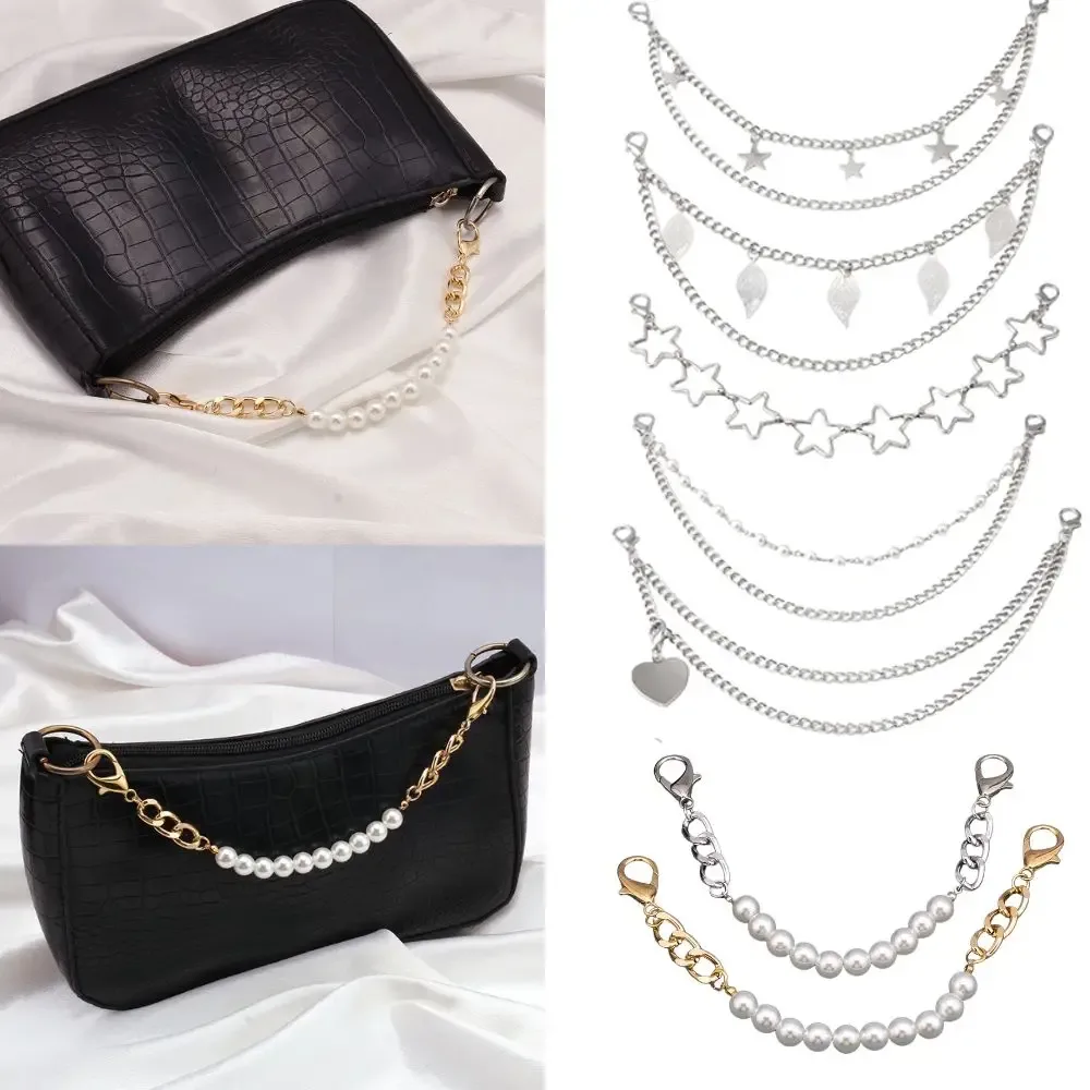 chaîne de sac en perles pour femmes, bricolage, décor de sac de personnalité avec poignées de remplacement de homard, accessoires de sac à main, chaînes de ceinture, nouvelle collection