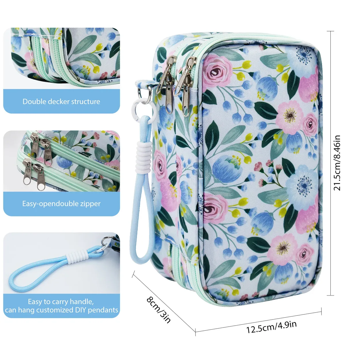 sac isotherme à insuline avec sacs de glace, organisateur de médicaments de voyage pour le diabète, mallette de rangement double couche