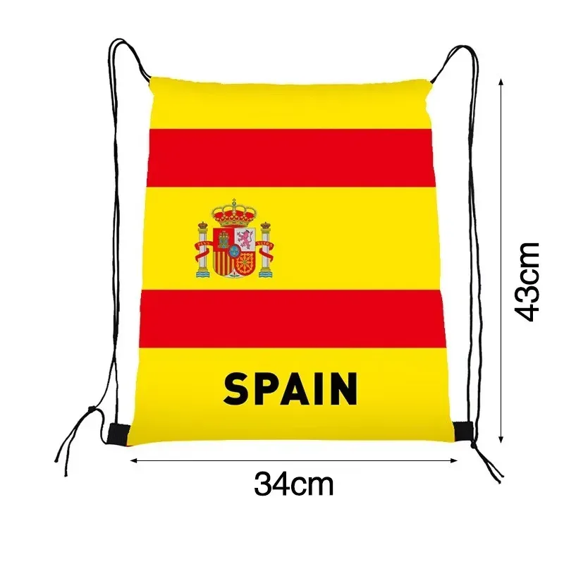 nouveau sac à cordon 2026 pour les fans de football |   sac à dos portable imperméable avec motif imprimé - sac de sport d'extérieur